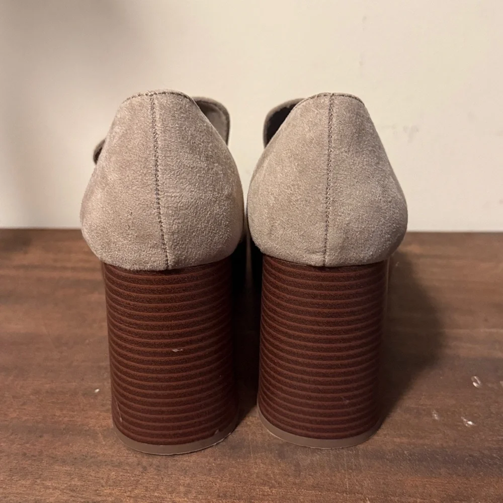 NWOT Ophelia Roe Mod Square Toe 3.5‎ Inch Platform Penny Loafers Size 8.5 A8